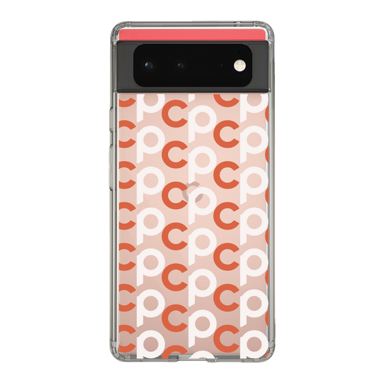 Slim Protection Case［ Original - CASEPLAY Initial All-over Pattern - Orange ］