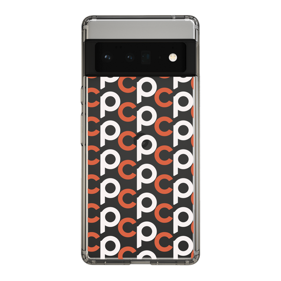 Slim Protection Case［ Original - CASEPLAY Initial All-over Pattern - Orange ］