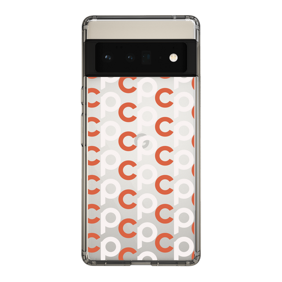 Slim Protection Case［ Original - CASEPLAY Initial All-over Pattern - Orange ］