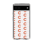 Slim Protection Case［ Original - CASEPLAY Initial All-over Pattern - Orange ］