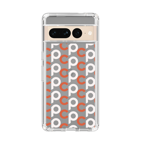Slim Protection Case［ Original - CASEPLAY Initial All-over Pattern - Orange ］