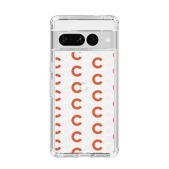 Slim Protection Case［ Original - CASEPLAY Initial All-over Pattern - Orange ］