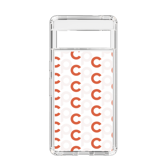 Slim Protection Case［ Original - CASEPLAY Initial All-over Pattern - Orange ］