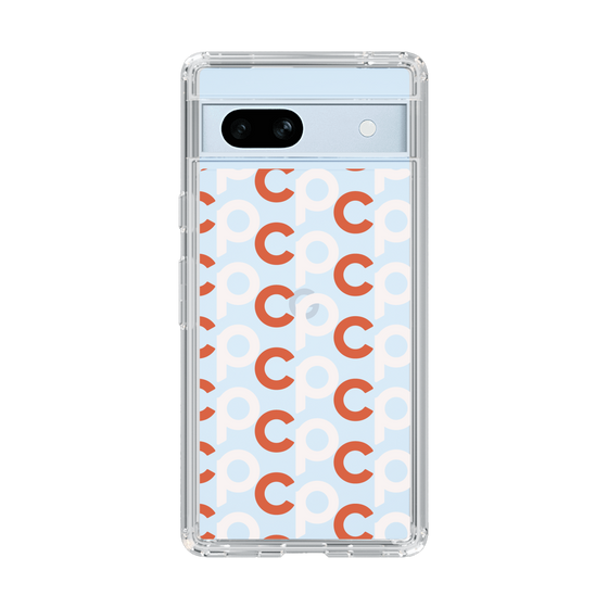 Slim Protection Case［ Original - CASEPLAY Initial All-over Pattern - Orange ］
