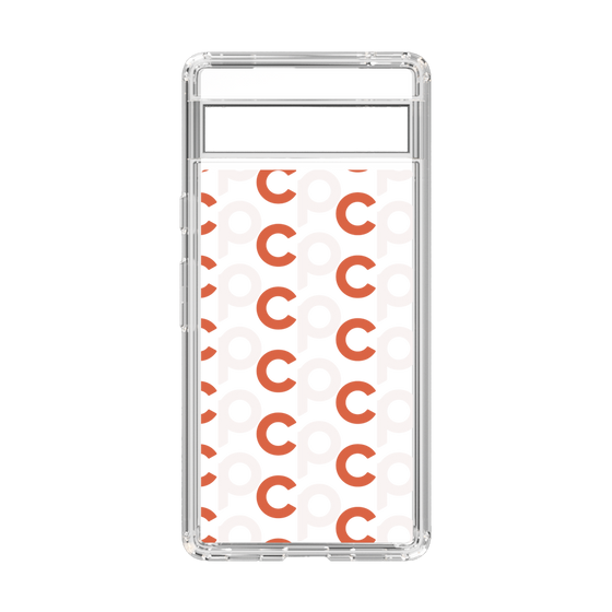 Slim Protection Case［ Original - CASEPLAY Initial All-over Pattern - Orange ］
