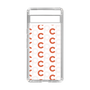 Slim Protection Case［ Original - CASEPLAY Initial All-over Pattern - Orange ］
