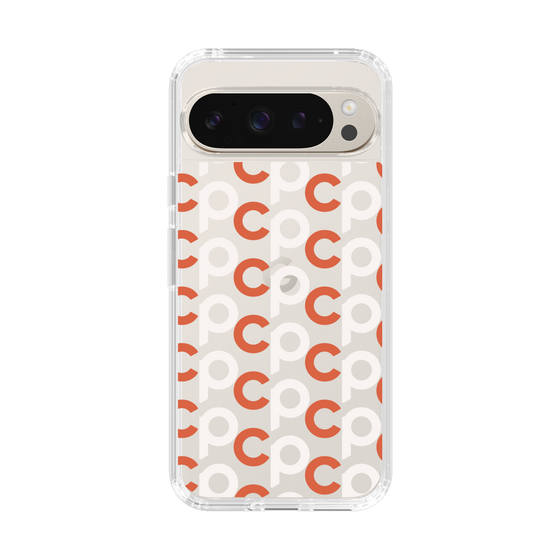 Slim Protection Case［ Original - CASEPLAY Initial All-over Pattern - Orange ］
