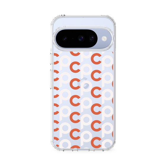Slim Protection Case［ Original - CASEPLAY Initial All-over Pattern - Orange ］