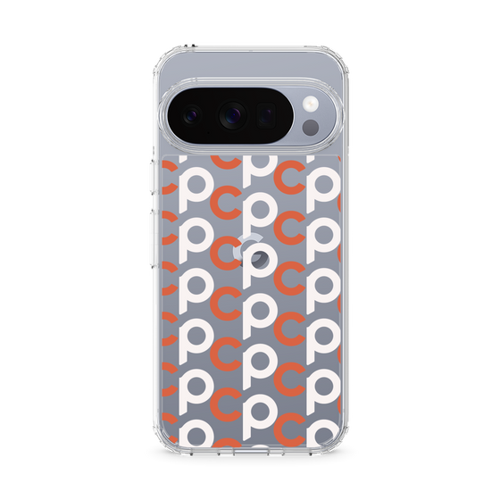 Slim Protection Case［ Original - CASEPLAY Initial All-over Pattern - Orange ］