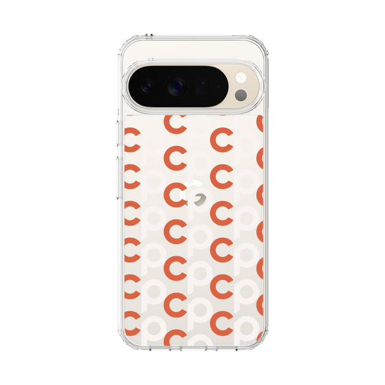 Slim Protection Case［ Original - CASEPLAY Initial All-over Pattern - Orange ］