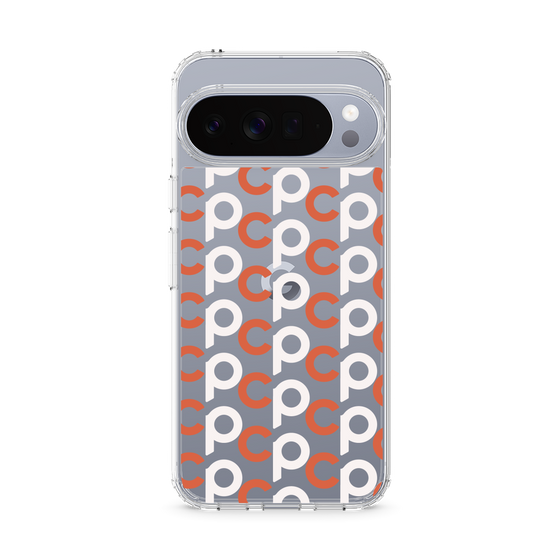 Slim Protection Case［ Original - CASEPLAY Initial All-over Pattern - Orange ］