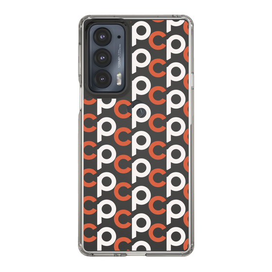 Slim Protection Case［ Original - CASEPLAY Initial All-over Pattern - Orange ］