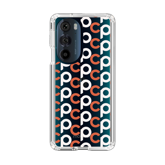 Slim Protection Case［ Original - CASEPLAY Initial All-over Pattern - Orange ］