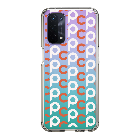 Slim Protection Case［ Original - CASEPLAY Initial All-over Pattern - Orange ］