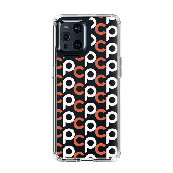 Slim Protection Case［ Original - CASEPLAY Initial All-over Pattern - Orange ］