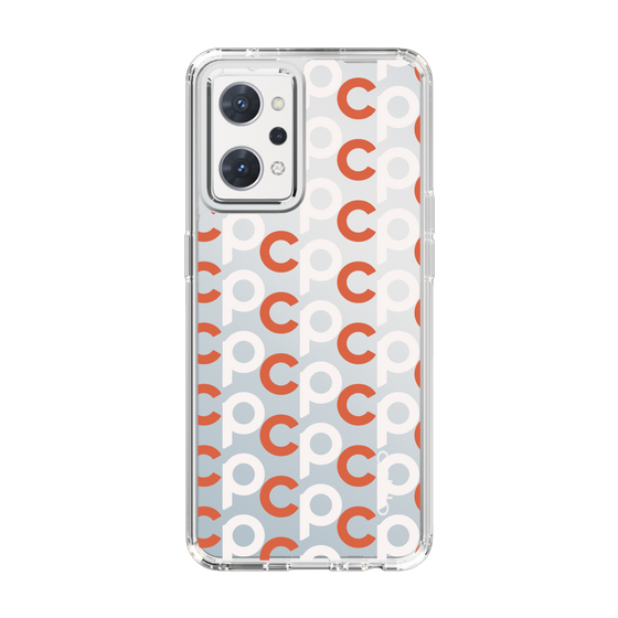 Slim Protection Case［ Original - CASEPLAY Initial All-over Pattern - Orange ］