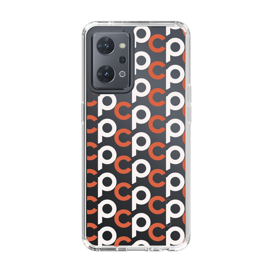 Slim Protection Case［ Original - CASEPLAY Initial All-over Pattern - Orange ］