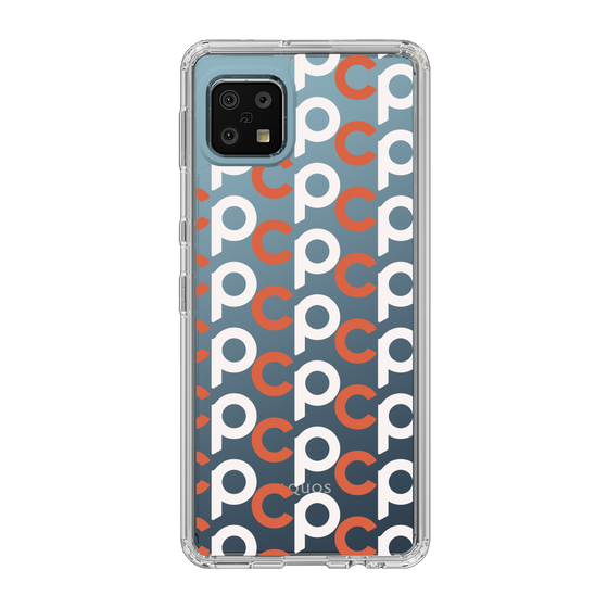 Slim Protection Case［ Original - CASEPLAY Initial All-over Pattern - Orange ］