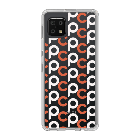 Slim Protection Case［ Original - CASEPLAY Initial All-over Pattern - Orange ］