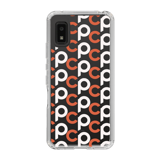 Slim Protection Case［ Original - CASEPLAY Initial All-over Pattern - Orange ］