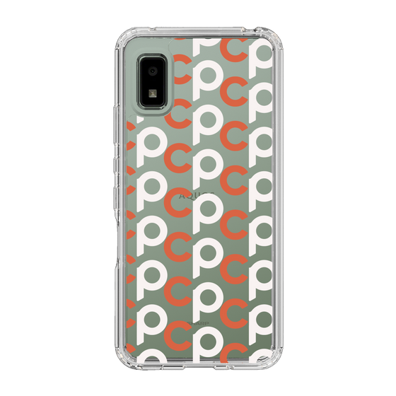 Slim Protection Case［ Original - CASEPLAY Initial All-over Pattern - Orange ］