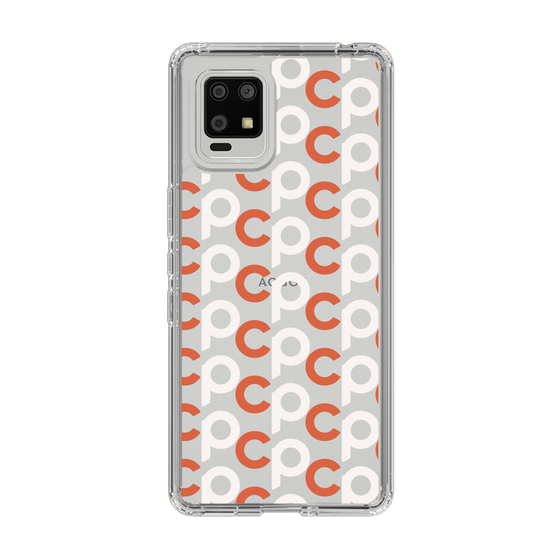 Slim Protection Case［ Original - CASEPLAY Initial All-over Pattern - Orange ］