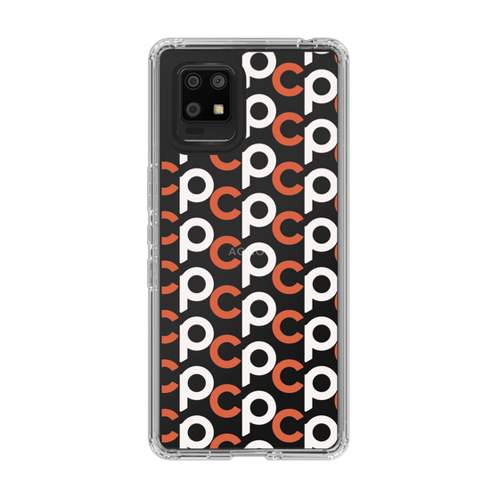 Slim Protection Case［ Original - CASEPLAY Initial All-over Pattern - Orange ］