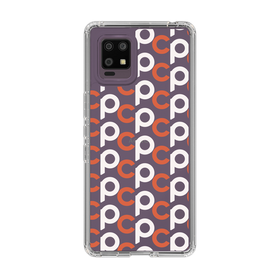Slim Protection Case［ Original - CASEPLAY Initial All-over Pattern - Orange ］