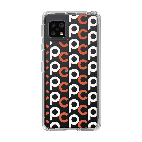 Slim Protection Case［ Original - CASEPLAY Initial All-over Pattern - Orange ］