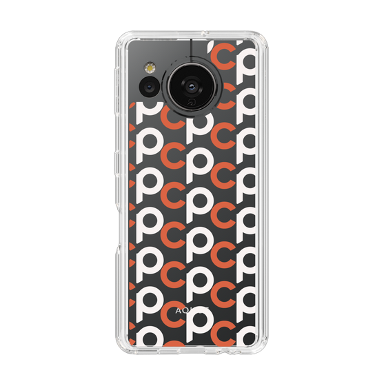 Slim Protection Case［ Original - CASEPLAY Initial All-over Pattern - Orange ］