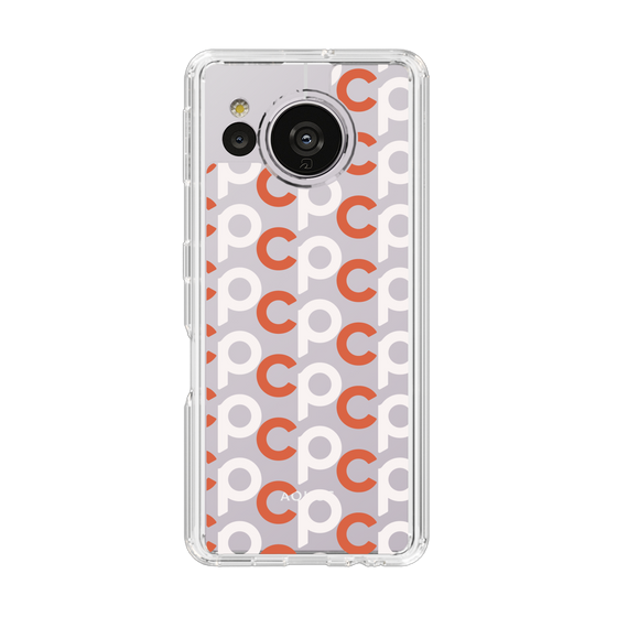 Slim Protection Case［ Original - CASEPLAY Initial All-over Pattern - Orange ］