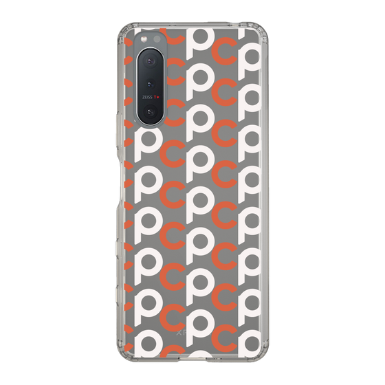 Slim Protection Case［ Original - CASEPLAY Initial All-over Pattern - Orange ］
