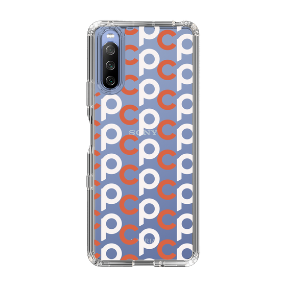 Slim Protection Case［ Original - CASEPLAY Initial All-over Pattern - Orange ］