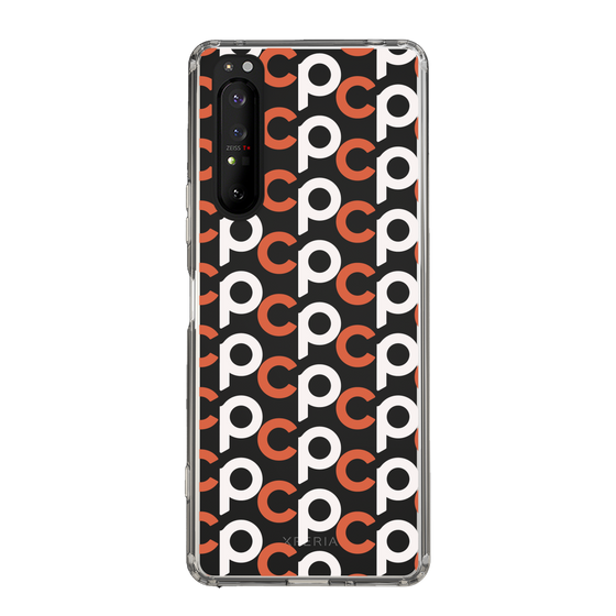 Slim Protection Case［ Original - CASEPLAY Initial All-over Pattern - Orange ］
