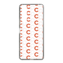 Slim Protection Case［ Original - CASEPLAY Initial All-over Pattern - Orange ］