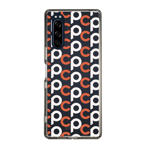 Slim Protection Case［ Original - CASEPLAY Initial All-over Pattern - Orange ］