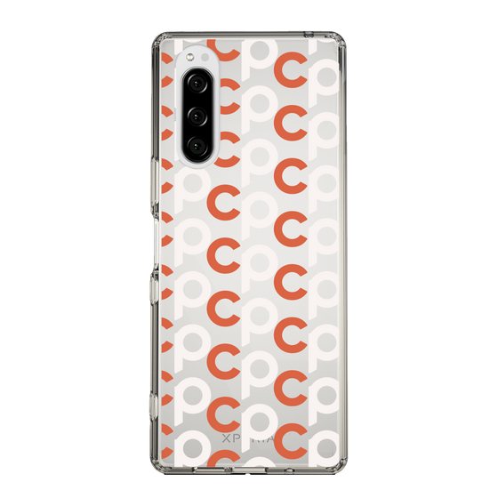 Slim Protection Case［ Original - CASEPLAY Initial All-over Pattern - Orange ］