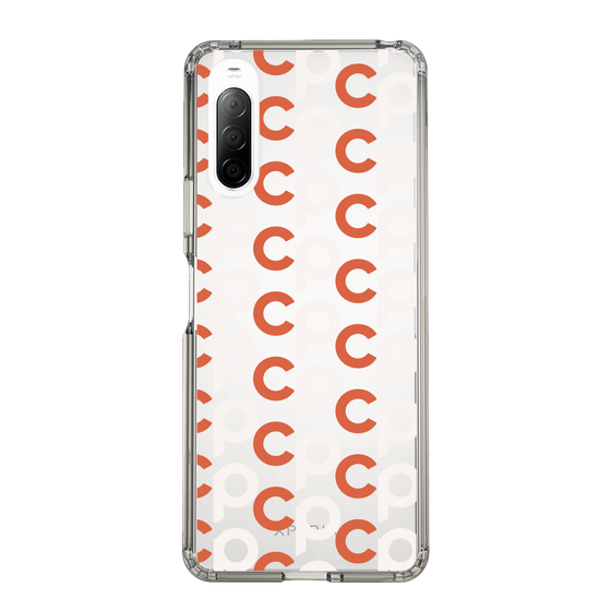 Slim Protection Case［ Original - CASEPLAY Initial All-over Pattern - Orange ］