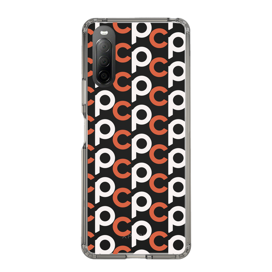 Slim Protection Case［ Original - CASEPLAY Initial All-over Pattern - Orange ］