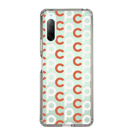 Slim Protection Case［ Original - CASEPLAY Initial All-over Pattern - Orange ］