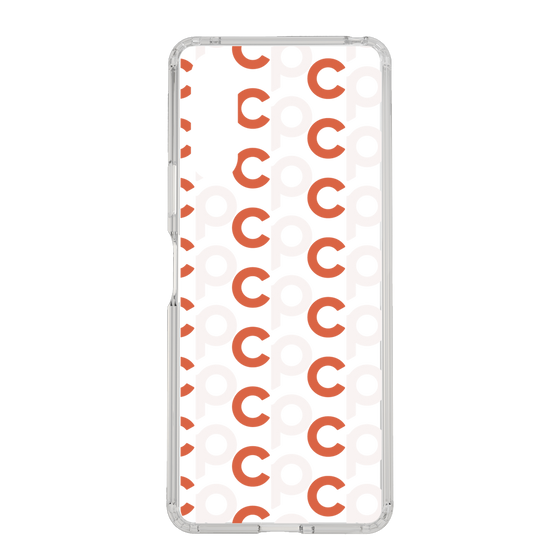 Slim Protection Case［ Original - CASEPLAY Initial All-over Pattern - Orange ］