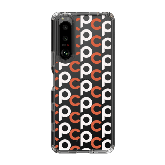 Slim Protection Case［ Original - CASEPLAY Initial All-over Pattern - Orange ］