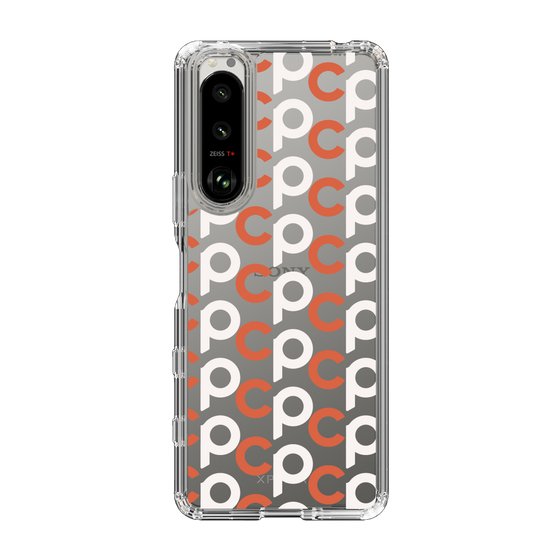 Slim Protection Case［ Original - CASEPLAY Initial All-over Pattern - Orange ］