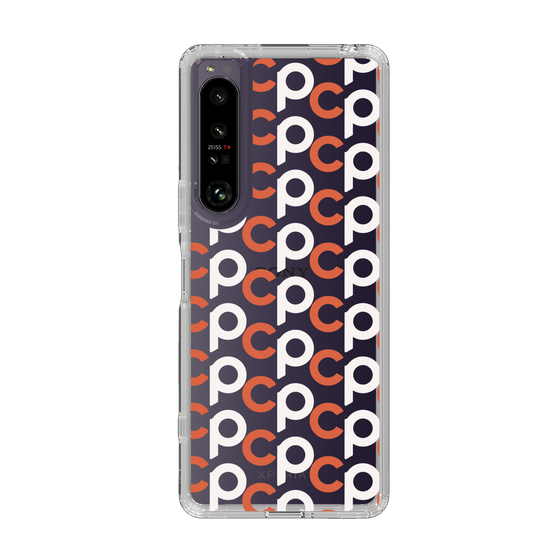 Slim Protection Case［ Original - CASEPLAY Initial All-over Pattern - Orange ］