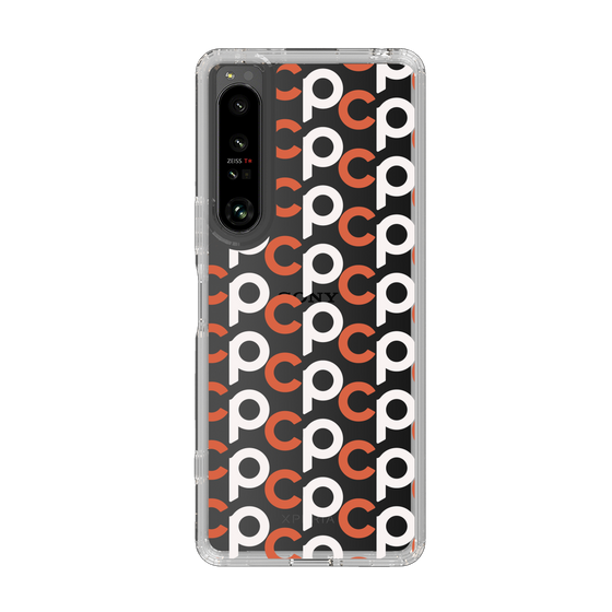 Slim Protection Case［ Original - CASEPLAY Initial All-over Pattern - Orange ］