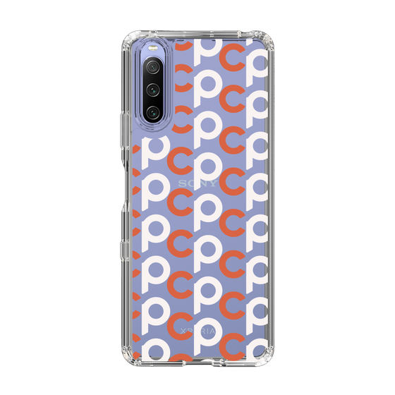 Slim Protection Case［ Original - CASEPLAY Initial All-over Pattern - Orange ］