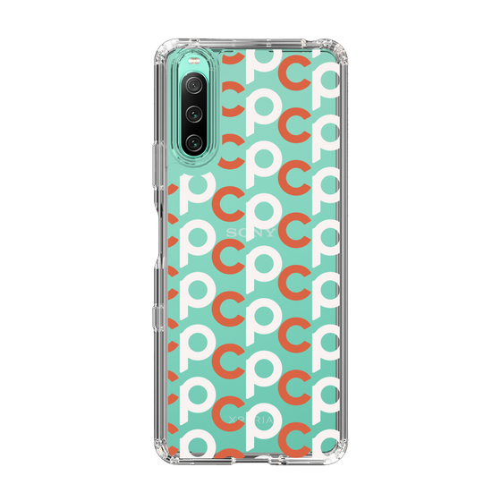 Slim Protection Case［ Original - CASEPLAY Initial All-over Pattern - Orange ］