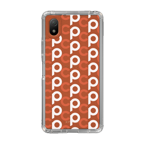 Slim Protection Case［ Original - CASEPLAY Initial All-over Pattern - Orange ］