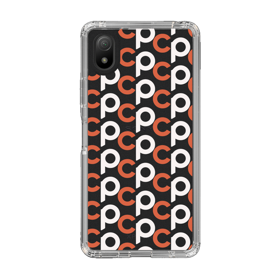 Slim Protection Case［ Original - CASEPLAY Initial All-over Pattern - Orange ］