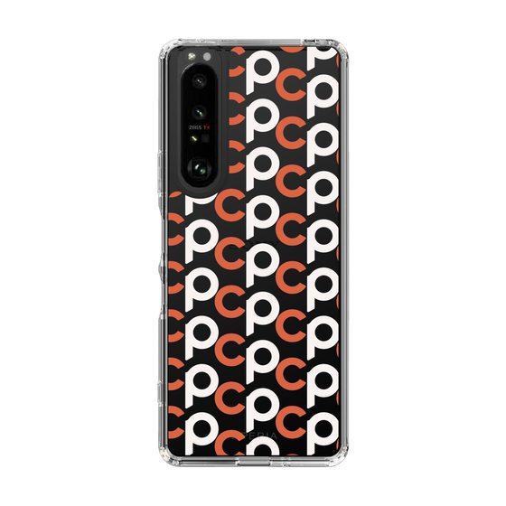 Slim Protection Case［ Original - CASEPLAY Initial All-over Pattern - Orange ］